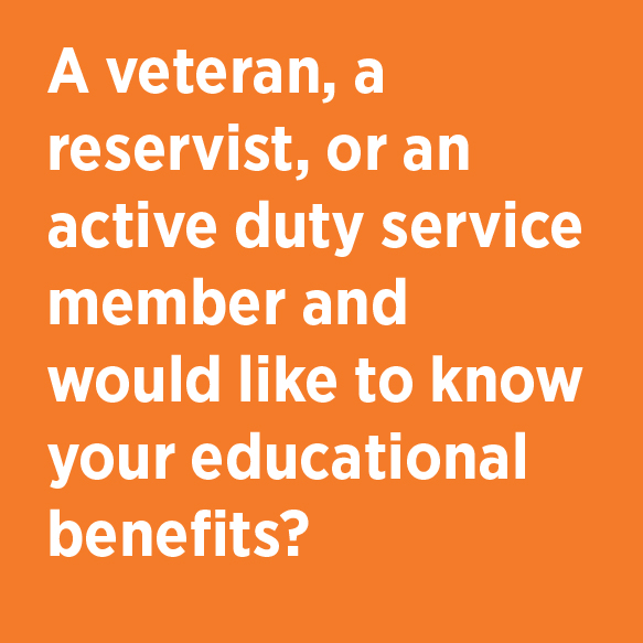 a veteran, a reservist, or an active duty service member and